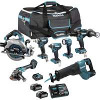 XGT Brushless 7-Tool Combo Kit, Lithium-Ion, 40 V Rock Safety Industrial Ltd