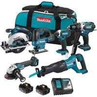 LXT 6-Tool Combo Kit, Lithium-Ion, 18 V Rock Safety Industrial Ltd