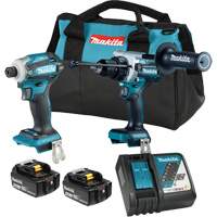 LXT Brushless 2 Tool Combo Kit, Lithium-Ion, 18 V Rock Safety Industrial Ltd