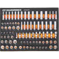 MEGAMOD Metric Mechanics Tool Set in Modular Foam Trays with Rolling Cabinet, 358 Pieces Rock Safety Industrial Ltd