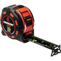 Shockforce NITE EYE Magnetic Tape Measure, 1-1/4" x 25', SAE Graduations Rock Safety Industrial Ltd