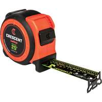  CONTROLTOUCH NITE EYE Tape Measure, 1-3/16" x 25', SAE Graduations Rock Safety Industrial Ltd