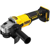 Brushless Cordless Slide-Switch Grinder (Tool Only), 4-1/2" Wheel, 20 V Rock Safety Industrial Ltd