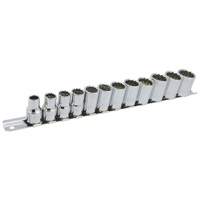 Jeu de douilles m&eacute;triques &agrave; 12 pans SS3812M-12 , 12 Mcx, Prise de 3/8" Rock Safety Industrial Ltd
