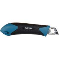 Couteau professionnel de 18 mm, Acier inoxydable, Robuste, Prise en Caoutchouc Rock Safety Industrial Ltd