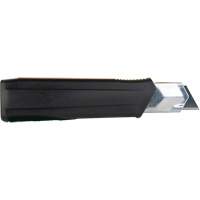 Couteau r&eacute;tractable de 25 mm, Acier inoxydable, Robuste, Prise en Caoutchouc Rock Safety Industrial Ltd
