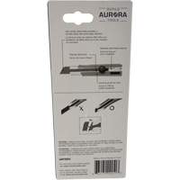Couteau r&eacute;tractable de 25 mm, Acier inoxydable, Robuste, Prise en Caoutchouc Rock Safety Industrial Ltd