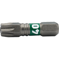 Embout Impactech, Torx inviolable, T-40, Prise 1/4" Rock Safety Industrial Ltd