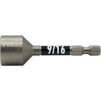 Tourne-&eacute;crou Impactech, Embout 9/16", Prise 1/4", 2-9/16" lo, Magn&eacute;tique Rock Safety Industrial Ltd