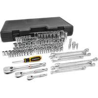 1/4", 3/8" & 1/2" Drive 6 & 12 Point Standard & Deep SAE/Metric Mechanics Tool Set Rock Safety Industrial Ltd
