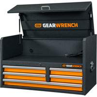 Tool Chest, 40-3/5" W, 5 Drawers, Black/Orange Rock Safety Industrial Ltd