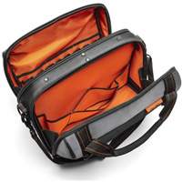 Sac ouvert de 17" pour outils d'ouvrier, Polyester, 3 pochettes, Noir/Gris/Orange Rock Safety Industrial Ltd