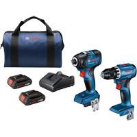 2-Tool Combo Kit, Lithium-Ion, 18 V Rock Safety Industrial Ltd