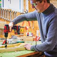 Cordless Drill/Driver Kit, Lithium-Ion, 18 V, 3/8" Chuck, 354 in-lbs Torque Rock Safety Industrial Ltd