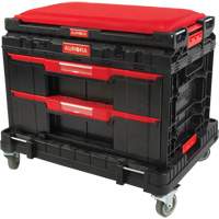Ensemble de coffres &agrave; outils Arx de 3 morceaux avec socle &agrave; roulettes pivotantes, 23-1/10" x 15" x 13-2/5', Noir Rock Safety Industrial Ltd