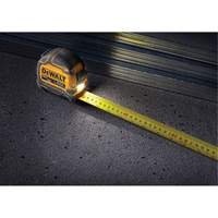 TOUGHSERIES Lighted Tape Measure, 26'/8 m, Imperial & Metric Graduations Rock Safety Industrial Ltd