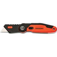 Folding Utility Knife, 1" Blade, Steel Blade, Aluminum Handle Rock Safety Industrial Ltd