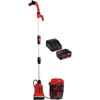 Pompe &agrave; eau propre pour baril de pluie sans fil avec batterie 4 Ah et ensemble de d&eacute;part de chargeur, 18 V, 792,5 gal./min Rock Safety Industrial Ltd