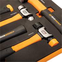 Mixed Hammer Set in Foam Storage Tray, 5 Pieces Rock Safety Industrial Ltd