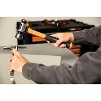 Ball Pein Hammer, 32 oz. Head Weight, Plain/Polished Face, Fibreglass Handle Rock Safety Industrial Ltd