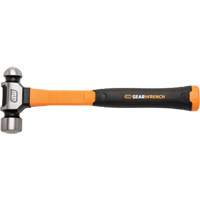 Ball Pein Hammer, 24 oz. Head Weight, Plain/Polished Face, Fibreglass Handle Rock Safety Industrial Ltd