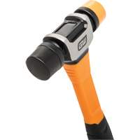 Soft Face Hammer, 16 oz. Head Weight, Plain Face, Solid Steel Handle, 12-1/4" L Rock Safety Industrial Ltd