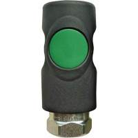 Raccord rapide TOPQUIK S1 Ultraflo 7,8 mm, Composite en polyester/Acier inoxydable, 1/4", NPT femelle, 174 PSI Rock Safety Industrial Ltd