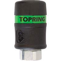 Raccord rapide TOPQUIK Ultraflo 7,8 mm, Composite en polyester, 3/8", NPT femelle, 174 PSI Rock Safety Industrial Ltd