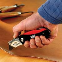 Folding Utility Knife, 2-3/8" Blade, Plastic/Cushion Handle Rock Safety Industrial Ltd