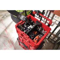 Bac &agrave; profil bas PACKOUT, 15" x 18-5/8" x 6-5/8", Noir/Rouge Rock Safety Industrial Ltd