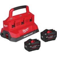 M18 Forge Starter Kit with 2 Batteries & 6-Bay Rapid Charger, Lithium-Ion, 18 V, 12 Ah Rock Safety Industrial Ltd