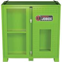 Armoire ventil&eacute;e pour le rangement d'&eacute;PI sur place, Acier, Vert lime haute visibilit&eacute; Rock Safety Industrial Ltd