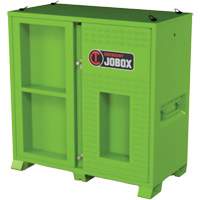 Armoire ventil&eacute;e pour le rangement d'&eacute;PI sur place, Acier, Vert lime haute visibilit&eacute; Rock Safety Industrial Ltd