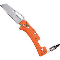 Couteau de poche d'&eacute;lectricien avec tournevis, 2-99/100" lame, lame en Acier inoxydable, poign&eacute;e en Plastique Rock Safety Industrial Ltd