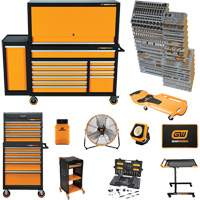 MEGAMOD Master Mechanics Tool Set in Premium Modular Foam Trays with Tool Storage & Shop Equipment, 1331 Pieces Rock Safety Industrial Ltd