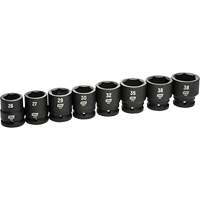 6-Point Metric Socket Set, 8 Pcs, Impact, 3/4" Drive Size Rock Safety Industrial Ltd