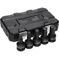 SAE Impact Bit Socket Set with Blow Mold Case, Hex, 3/4" Drive, 5 Pcs Rock Safety Industrial Ltd