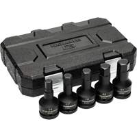 Metric Impact Bit Socket Set with Blow Mold Case, Hex, 3/4" Drive, 5 Pcs Rock Safety Industrial Ltd