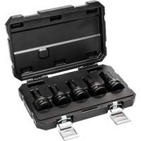 Metric Impact Bit Socket Set with Blow Mold Case, Hex, 3/4" Drive, 5 Pcs Rock Safety Industrial Ltd
