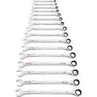 Jeu de cl&eacute;s SAE 120XP Universal Spline XL, Combinaison &agrave; cliquet, 16 morceaux, Imp&eacute;rial Rock Safety Industrial Ltd