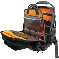 Tradesman Pro Tool Master Tool Bag Backpack, 11" L x 13-1/2" W, Black/Grey/Orange, Polyester Rock Safety Industrial Ltd