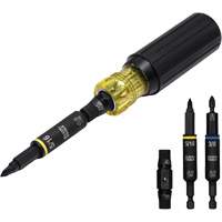 11-in-1 Impact Rated Multi-Bit Screwdriver/Nut Driver, 8" L, Cushion Grip Handle Rock Safety Industrial Ltd