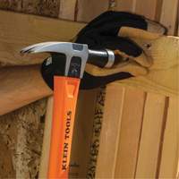 Straight-Claw Hammer, 18 oz., Fibreglass Handle, 14-4/5" L Rock Safety Industrial Ltd