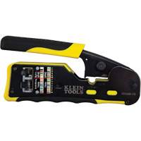 Ratcheting Ethernet Cable Crimper/Stripper/Cutter for Pass-Thru Connectors Rock Safety Industrial Ltd