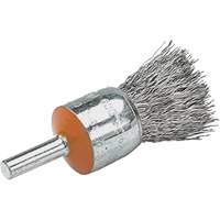 Brosses mont&eacute;es &agrave; fils cr&ecirc;p&eacute;s, 1/2", Fils 0,02", Tige 1/4" Rock Safety Industrial Ltd