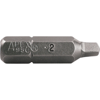 Insert Bits, Square, 2, 1/4" Drive Rock Safety Industrial Ltd