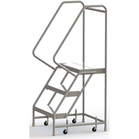 &eacute;chelles roulantes, 3 marches, Largeur de la marche 24", Hauteur de la plateforme 30", Aluminium Rock Safety Industrial Ltd