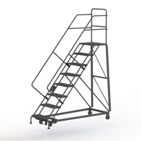 Heavy Duty Safety Slope Ladder, 8 Steps, Perforated, 50° Incline, 80" High Rock Safety Industrial Ltd