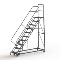 &eacute;chelles robustes en angle de s&eacute;curit&eacute;, 10 marches, Perfor&eacute;, Inclinaison 50°, Hauteur 100" Rock Safety Industrial Ltd