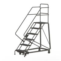 &eacute;chelles robustes en angle de s&eacute;curit&eacute;, 6 marches, Stri&eacute;, Inclinaison 50°, Hauteur 60" Rock Safety Industrial Ltd